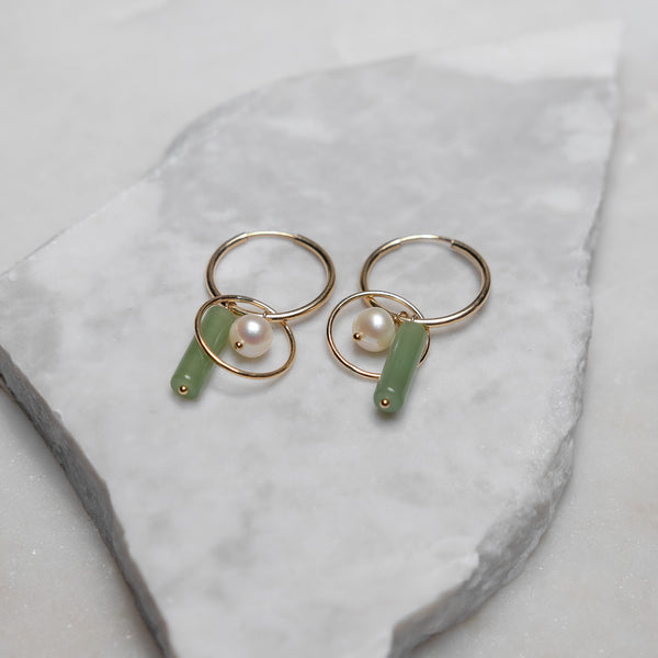 Amy Tamblyn Aventurine Cluster Hoops