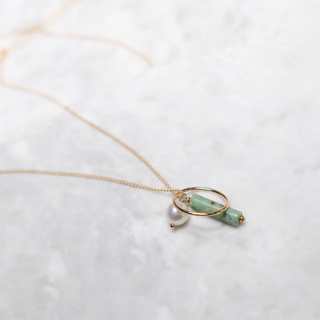 Jasper Cluster Necklace