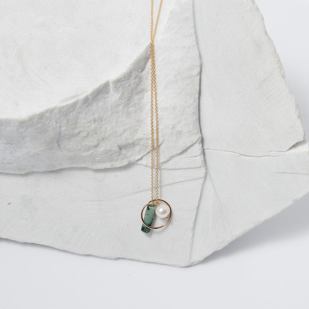 Jasper Cluster Necklace