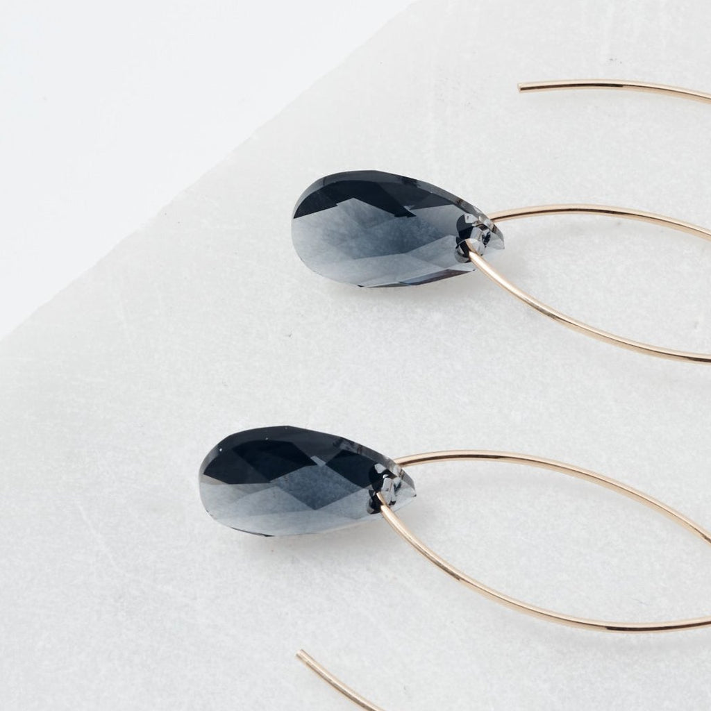 Crystal & Chain Drops (Lots of Colours)