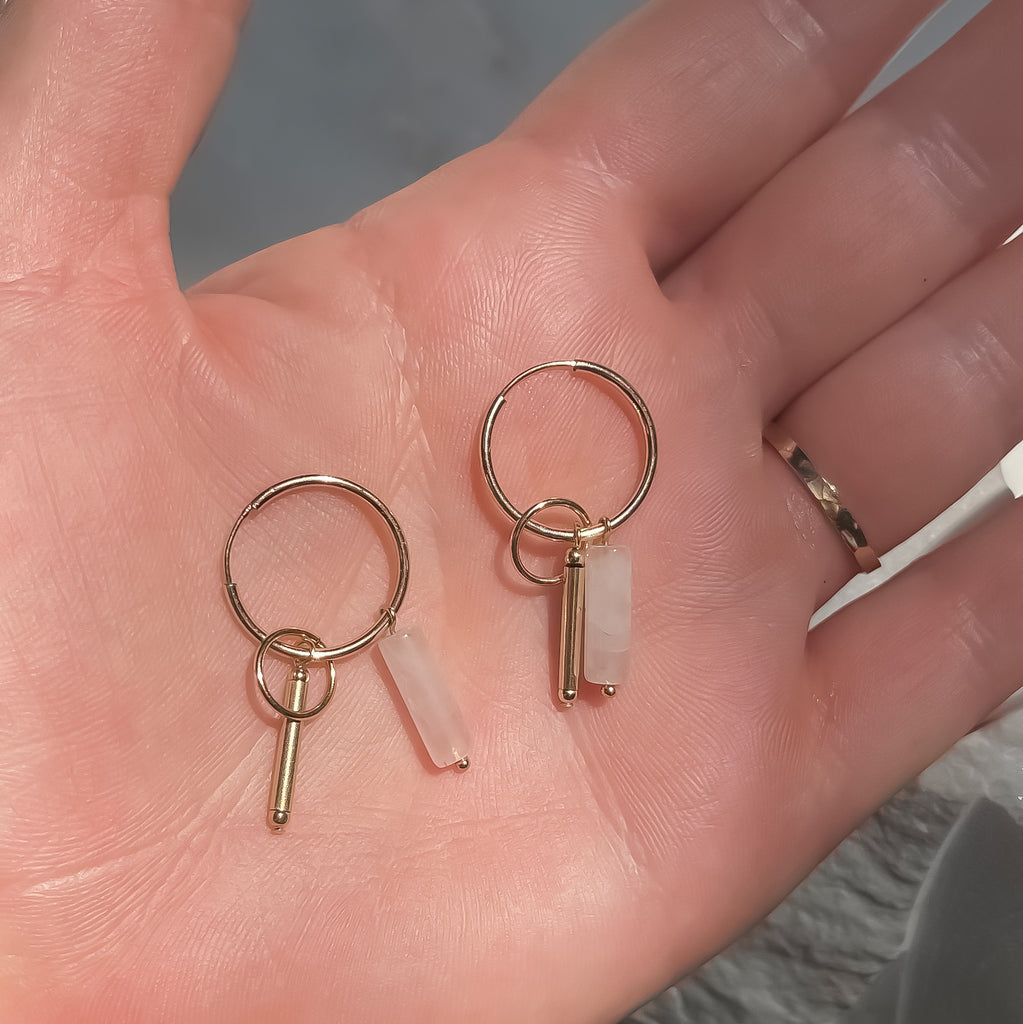 Rose Quartz Charm Sleepers