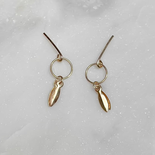 Amy Tamblyn Marquise charm and circle studs