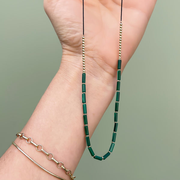Amy Tamblyn Malachite & gold