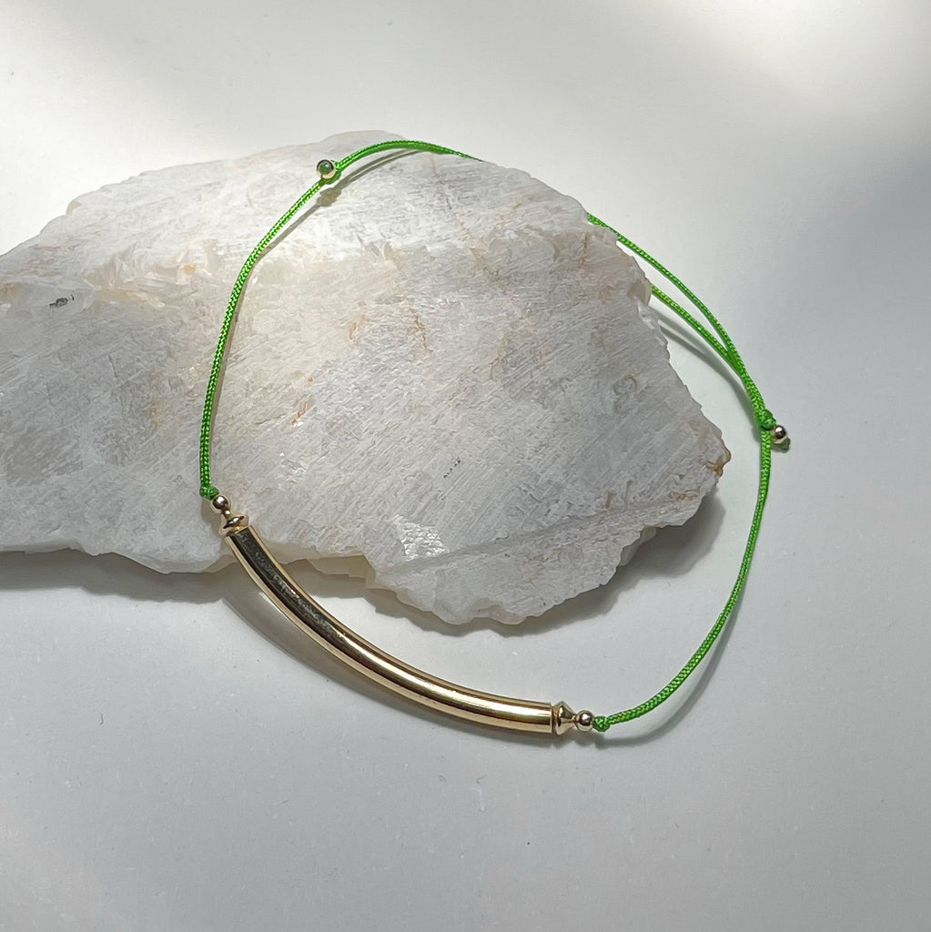 Gold Tube Bracelet
