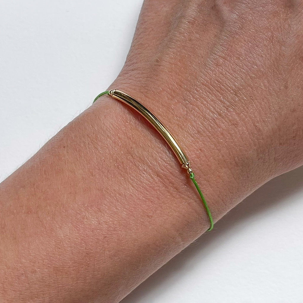 Gold Tube Bracelet
