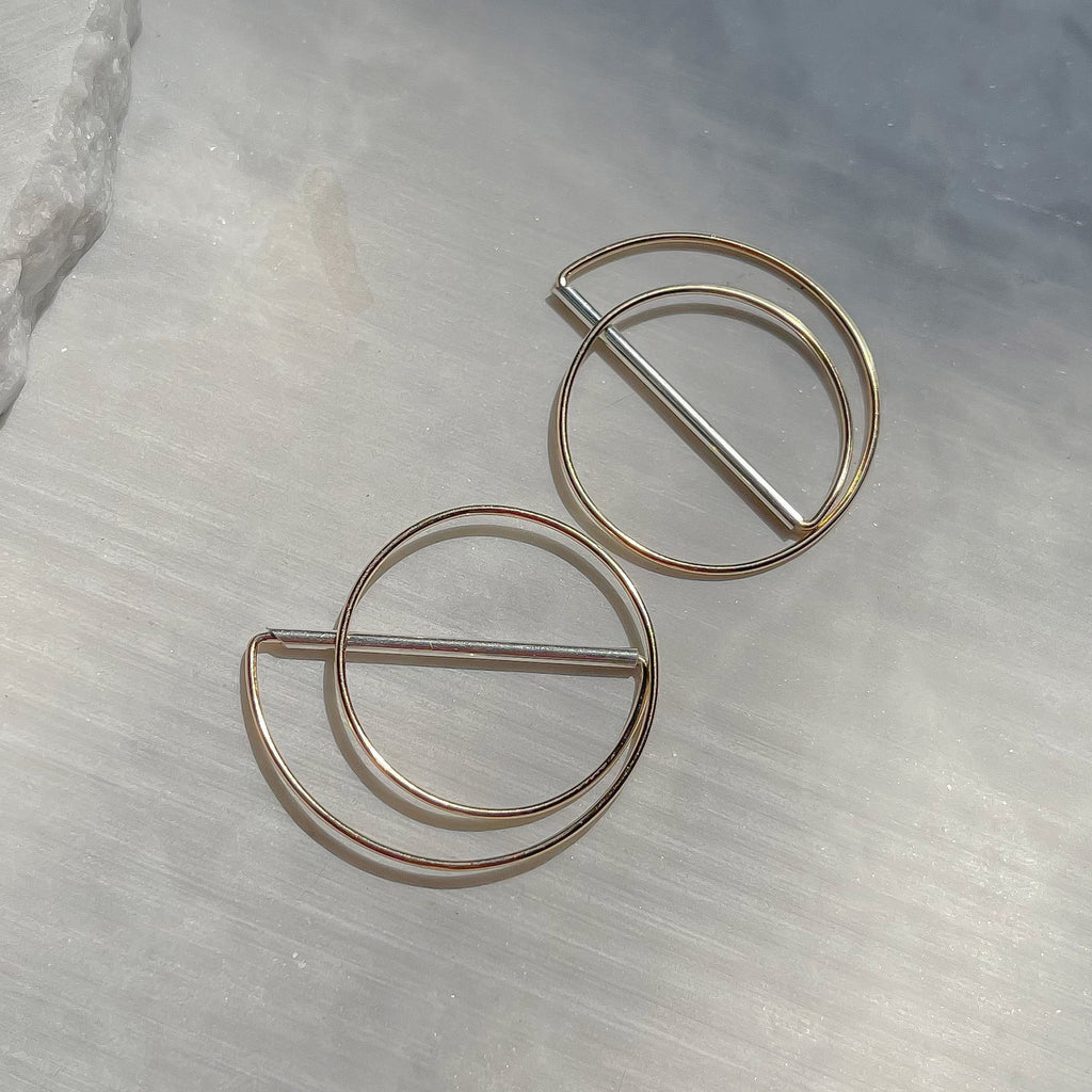 Straight Bar Eclipse Hoops