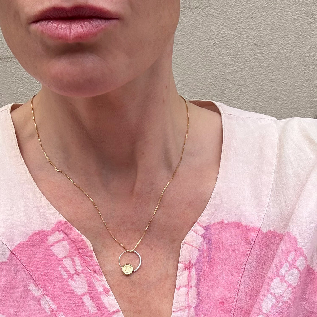 Saint Benedict Coin Necklace