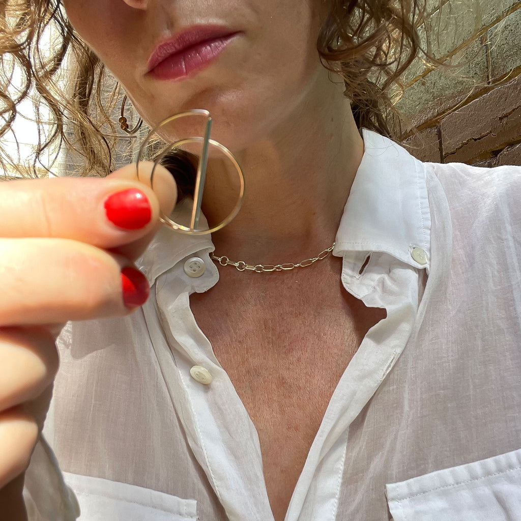 Straight Bar Eclipse Hoops