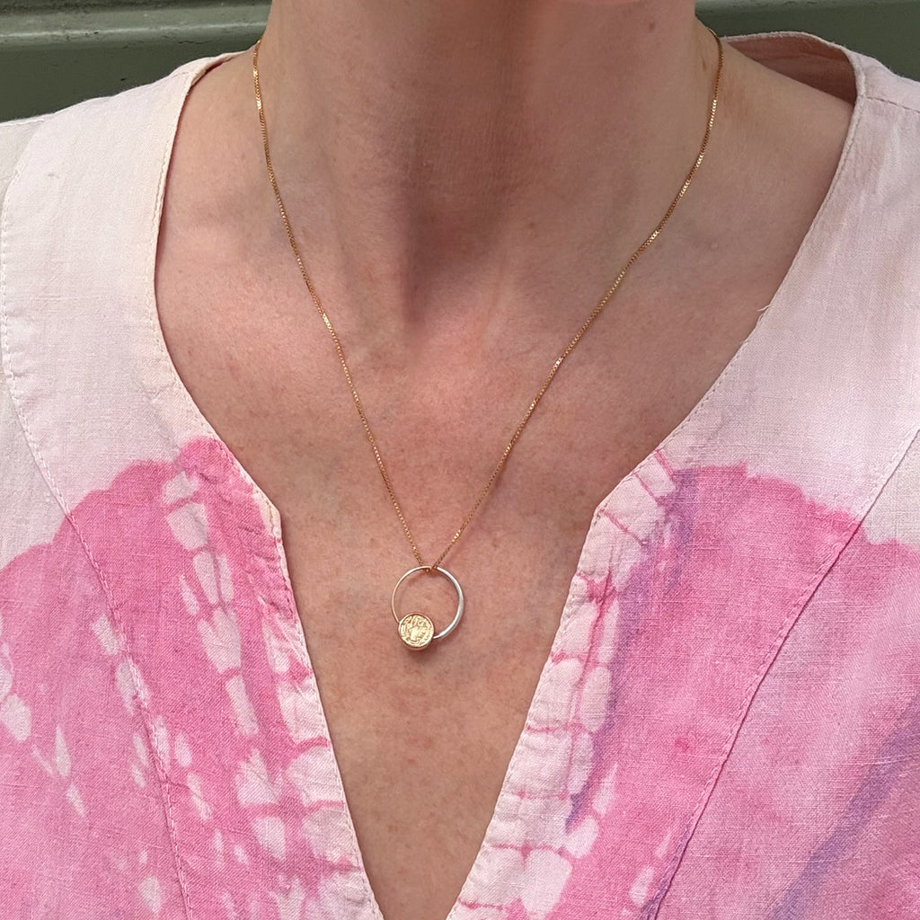 Saint Benedict Coin Necklace