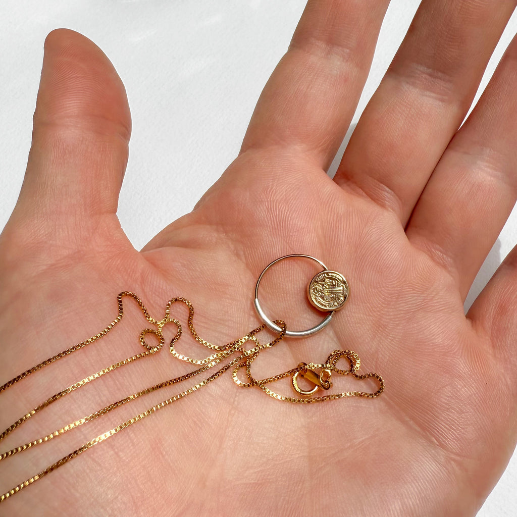 Saint Benedict Coin Necklace