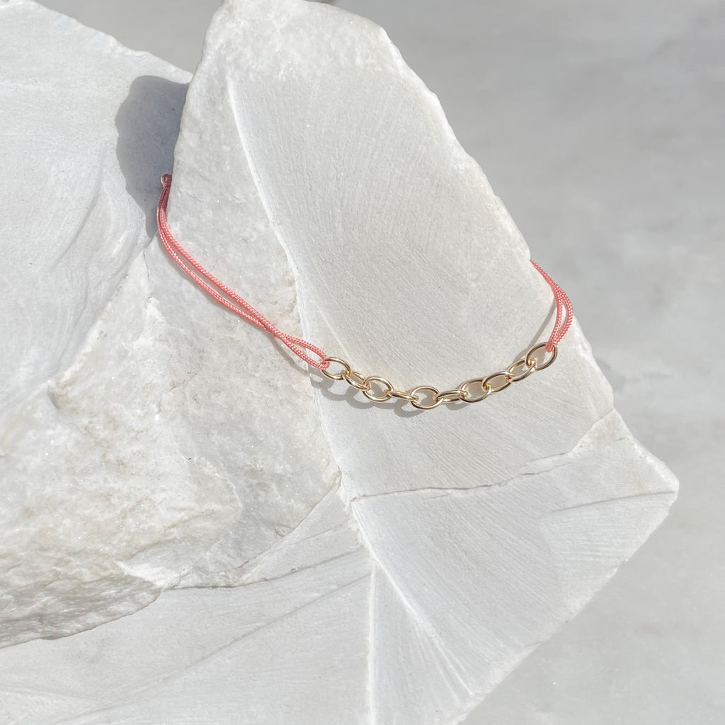 Gold Chain Thread Bracelet
