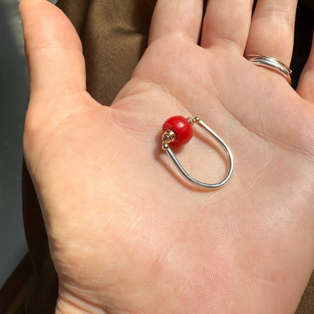 Vintage Red Coral Ring