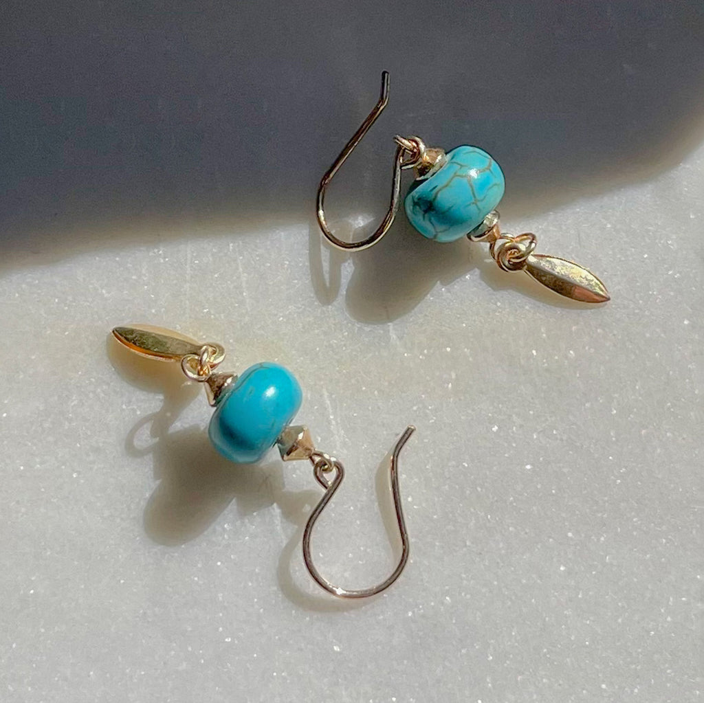 Turquoise Charm Drops