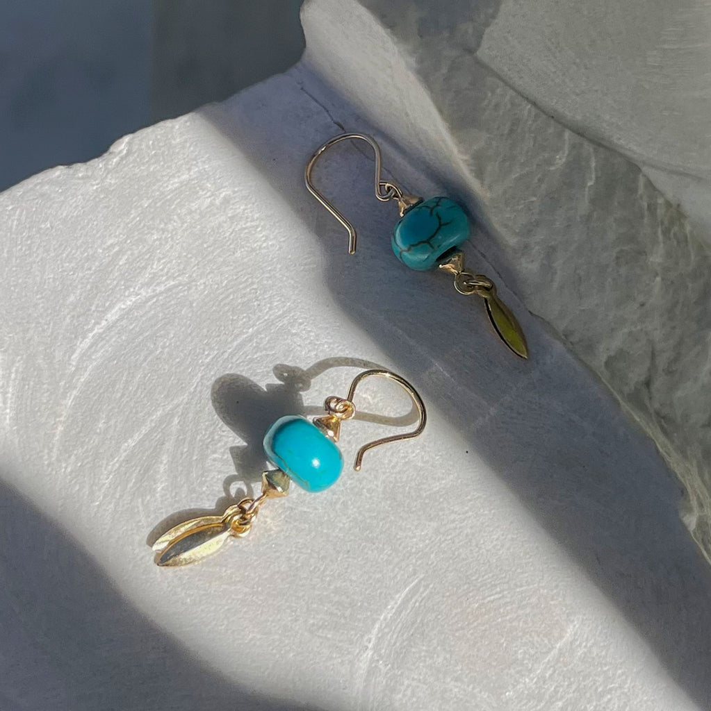 Turquoise Charm Drops