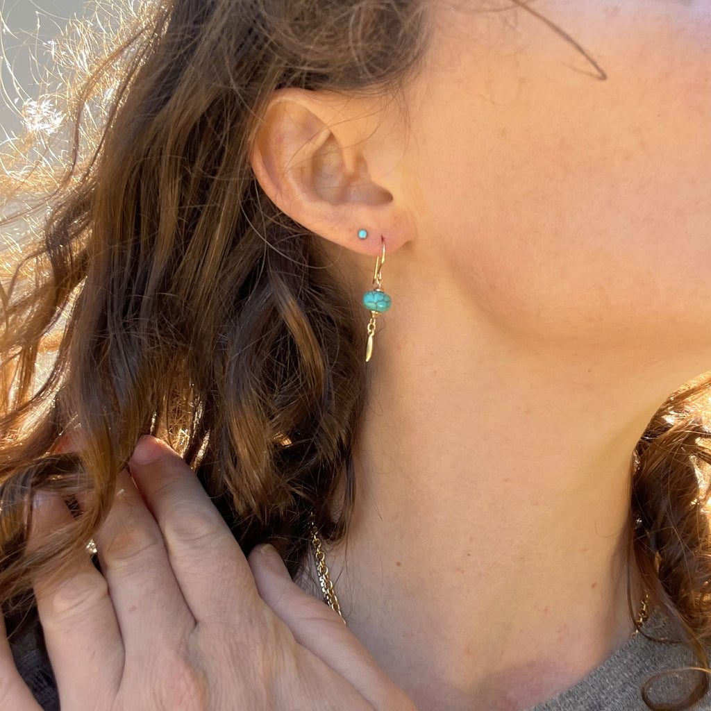 Turquoise Charm Drops