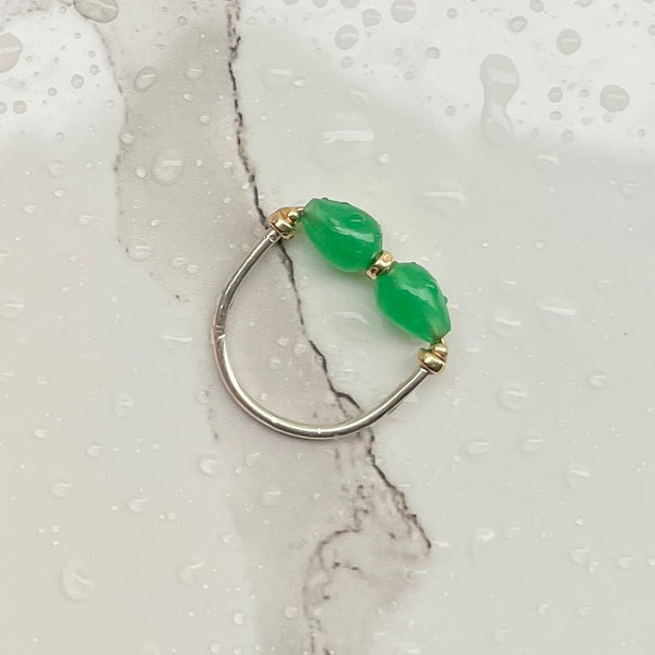 Amy Tamblyn Jade Butterfly Ring