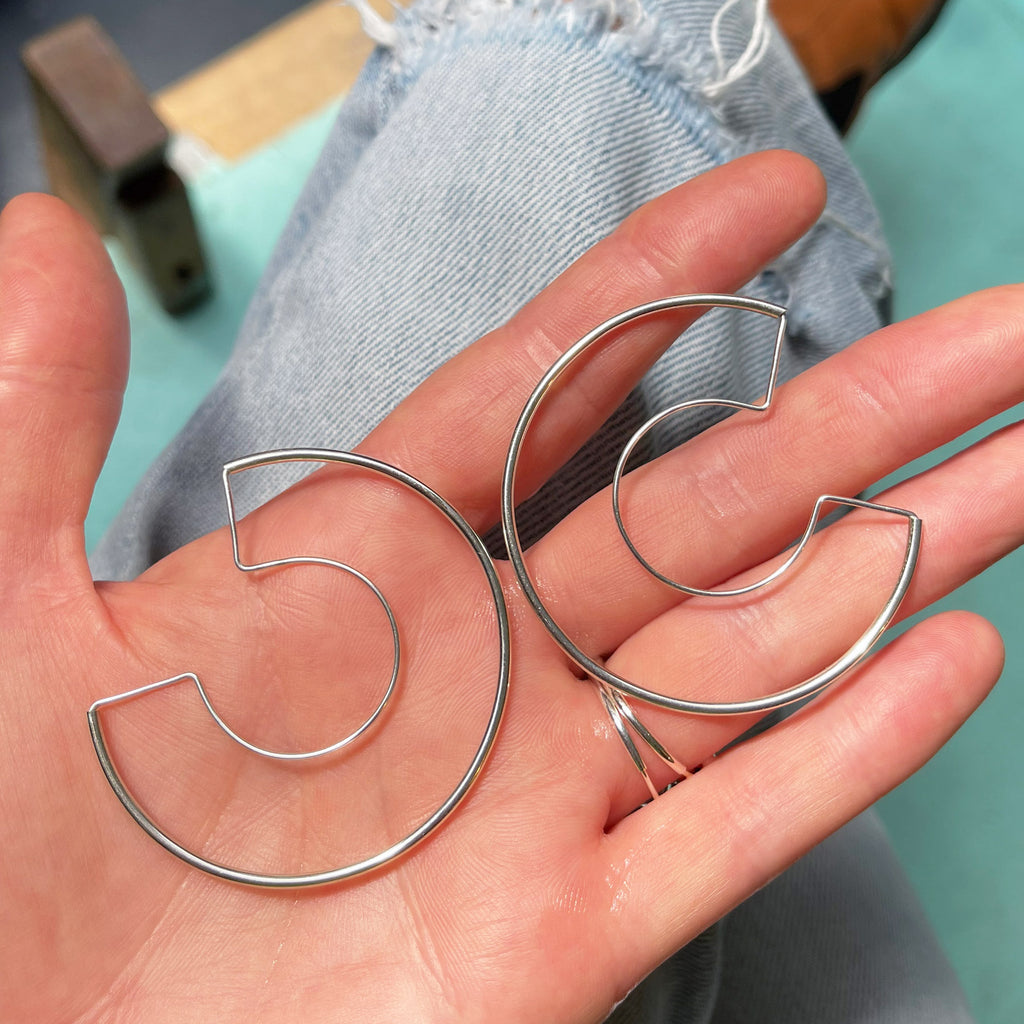 Silver C Hoops