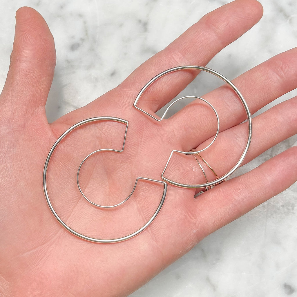 Silver C Hoops