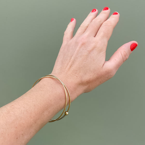 Amy Tamblyn Gold Lunar Bangle