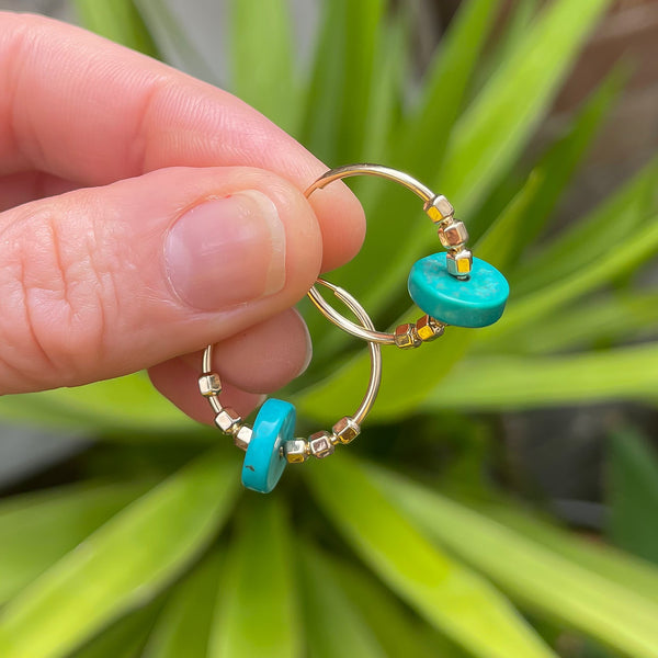 Amy Tamblyn Turquoise Heishi Beads #2