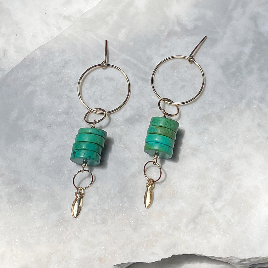 Green Turquoise Drops