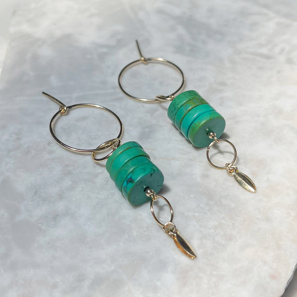 Amy Tamblyn Green Turquoise Drops