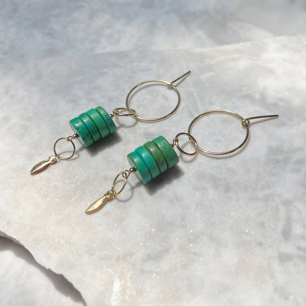 Green Turquoise Drops