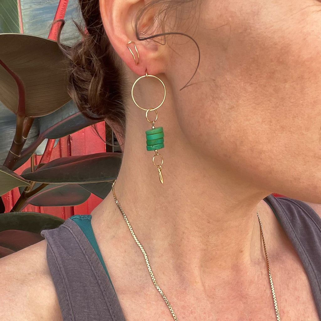 Green Turquoise Drops