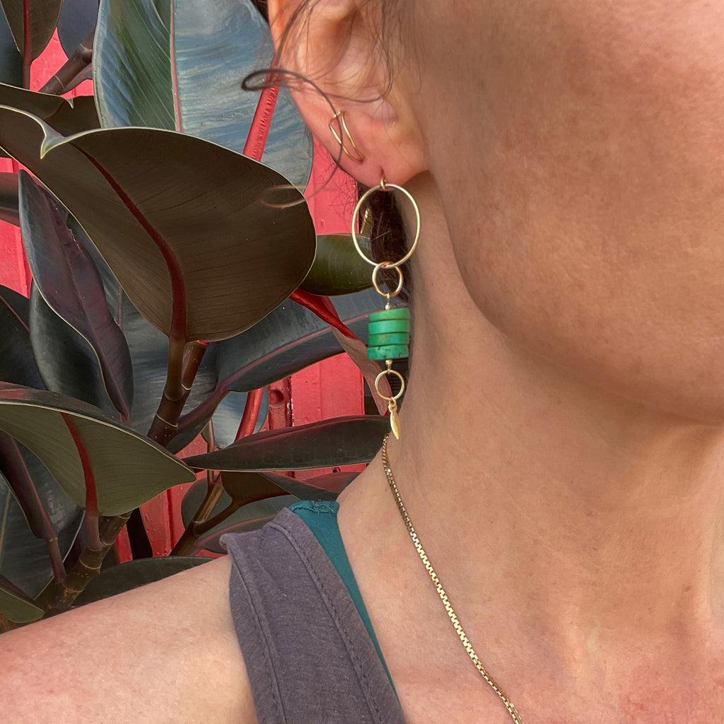 Green Turquoise Drops