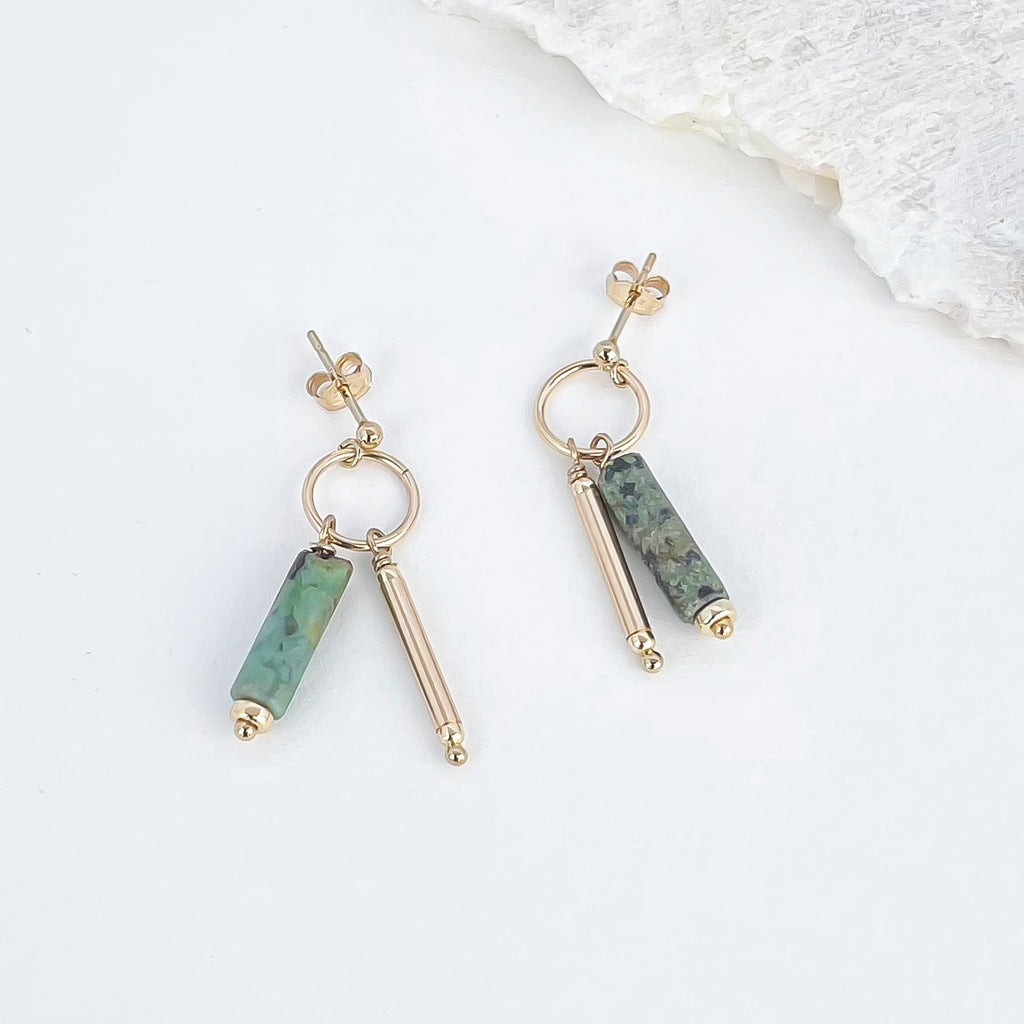 Jasper charm drops