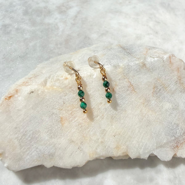 Amy Tamblyn Sweet Malachite Studs