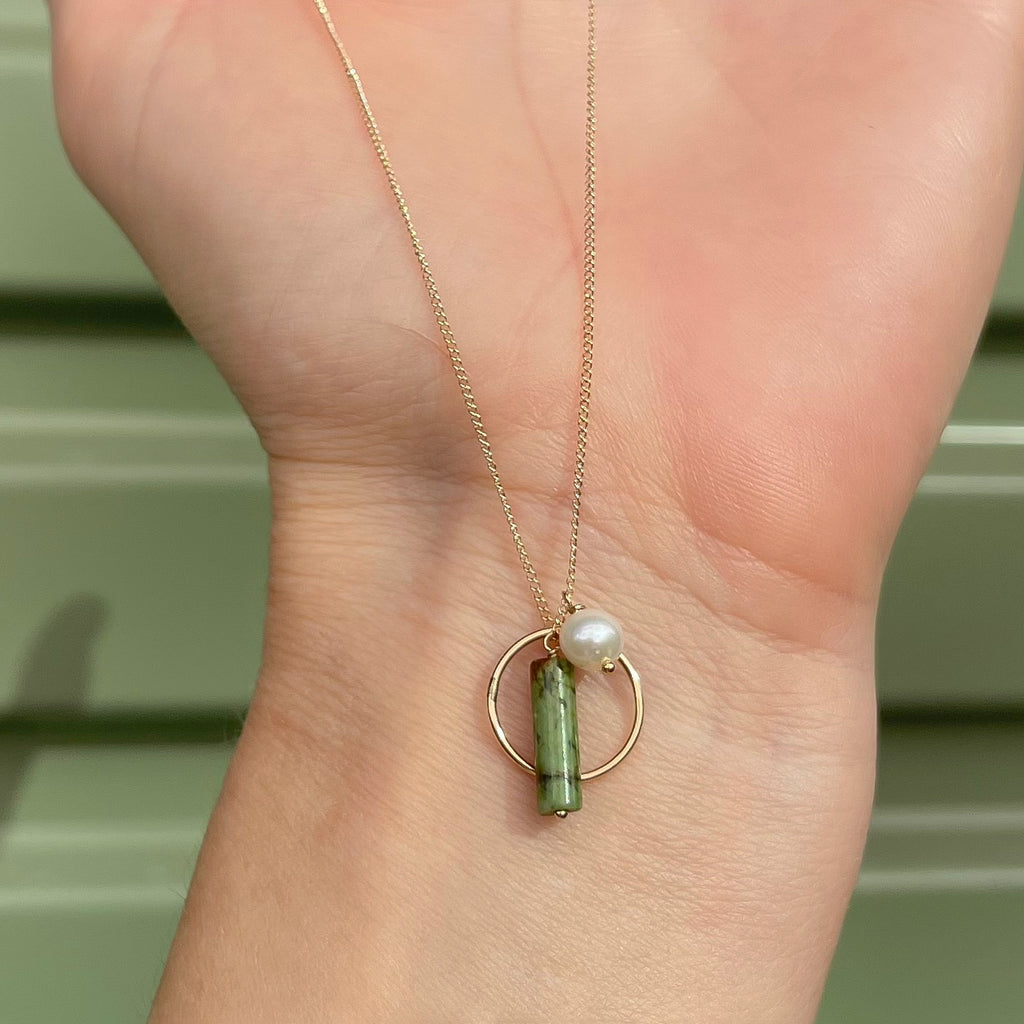 Jasper Cluster Necklace