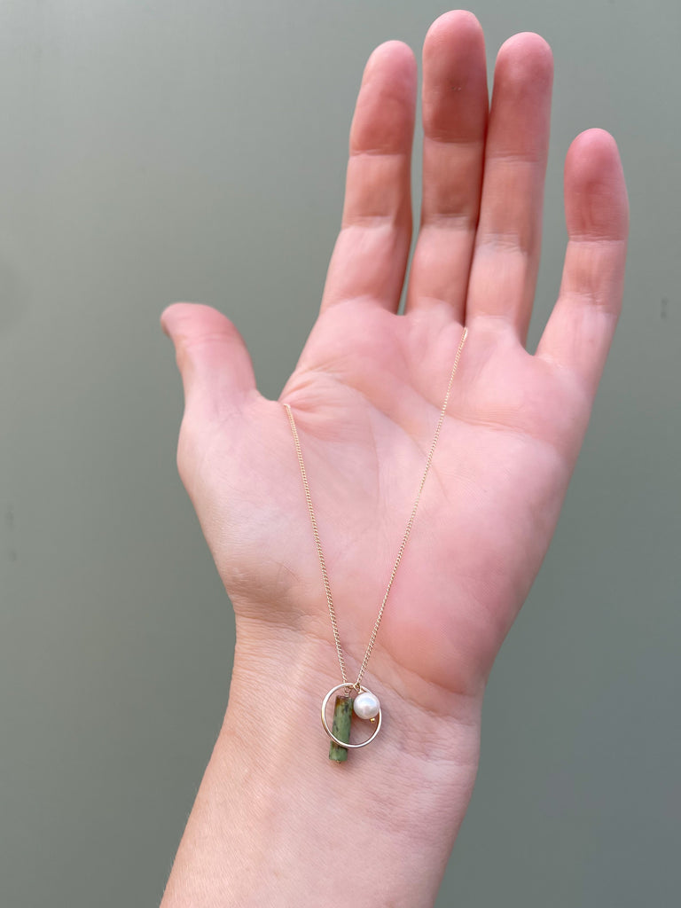 Jasper Cluster Necklace