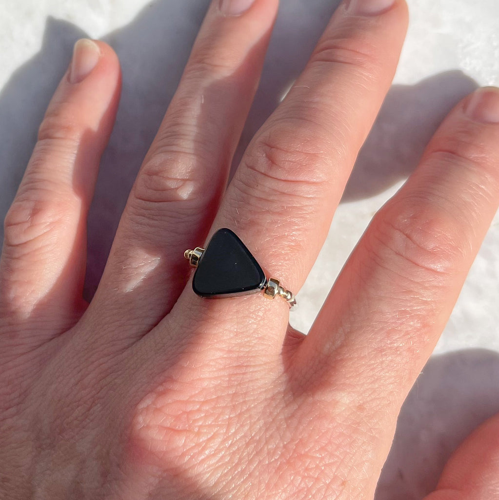 Black Agate Ring