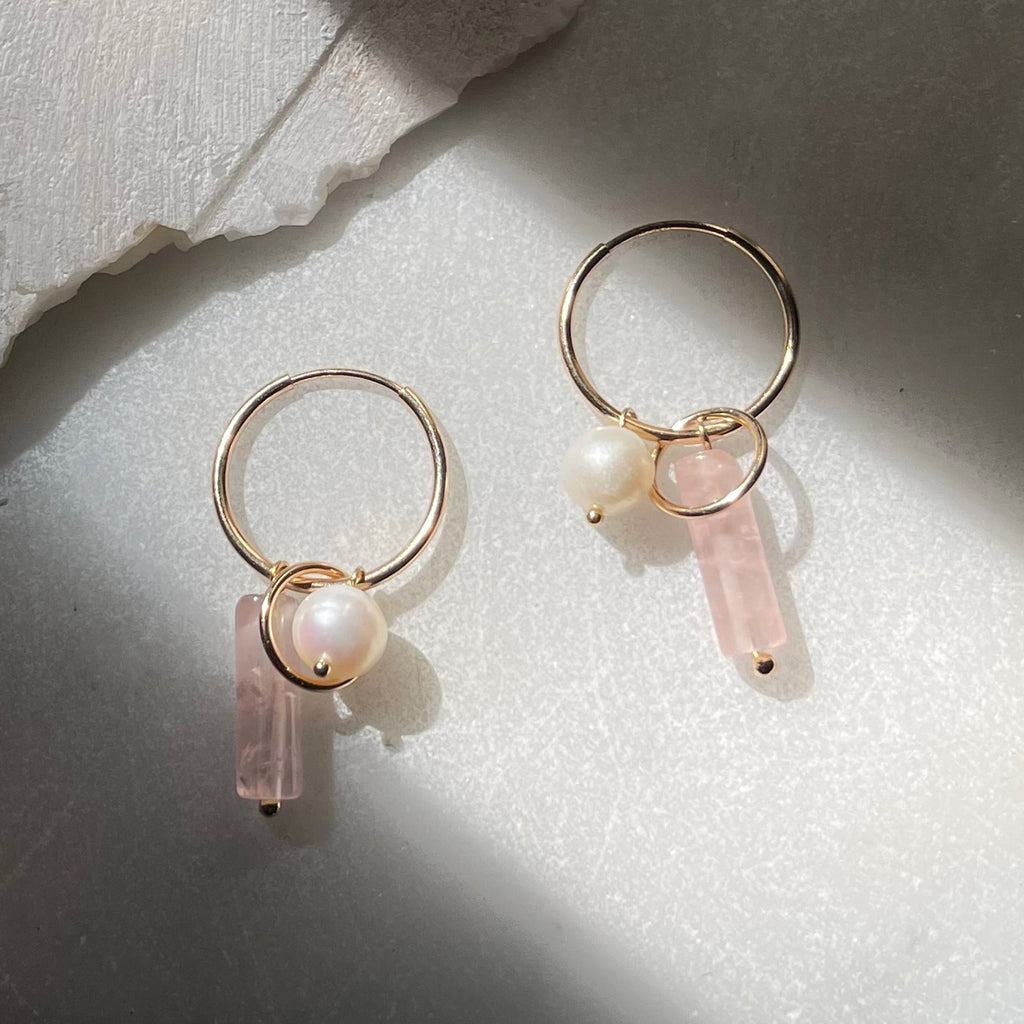Rose Quartz Charm Sleepers