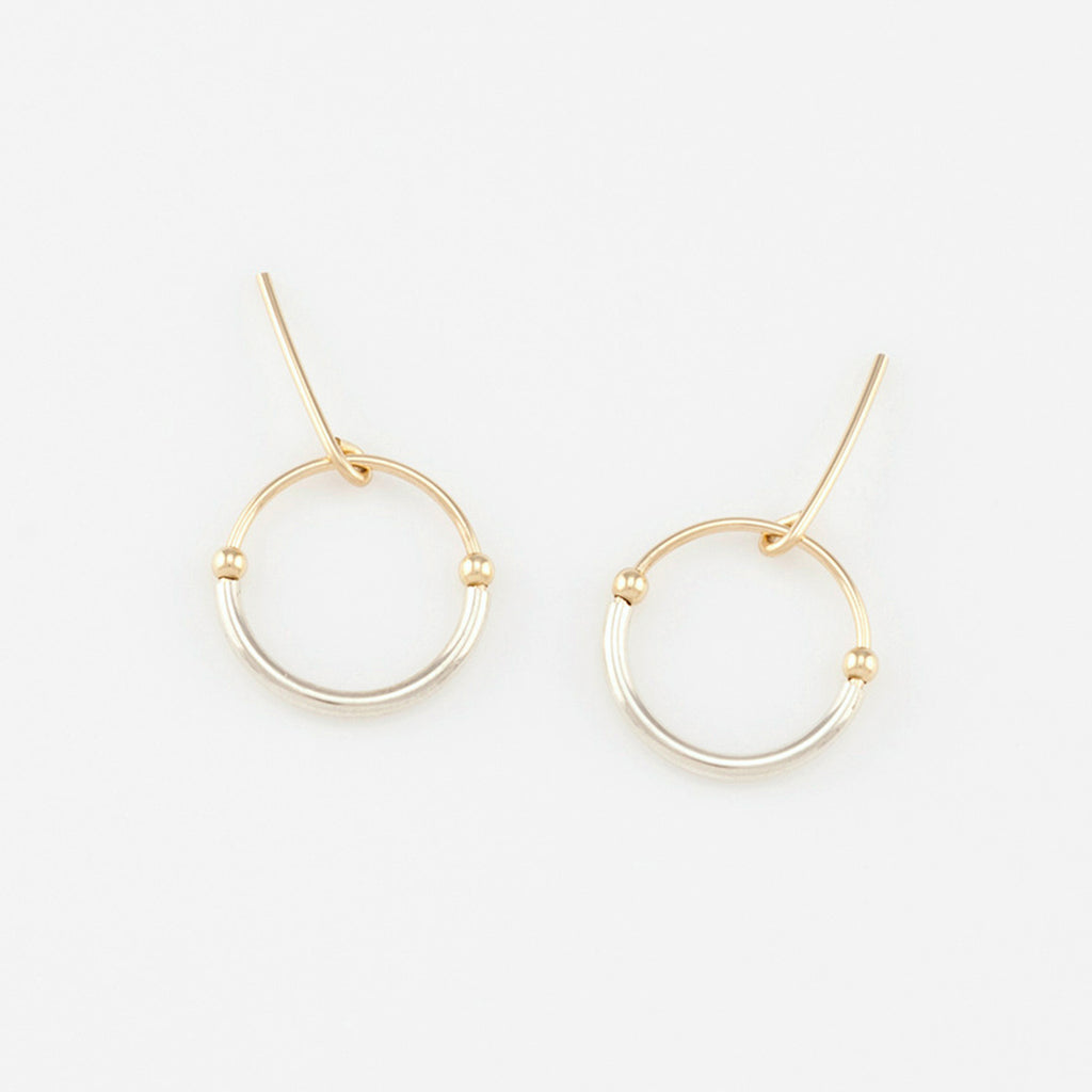 Beaded Circle Studs