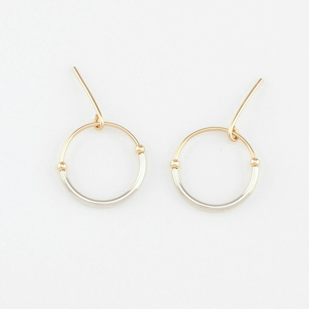 Beaded Circle Studs