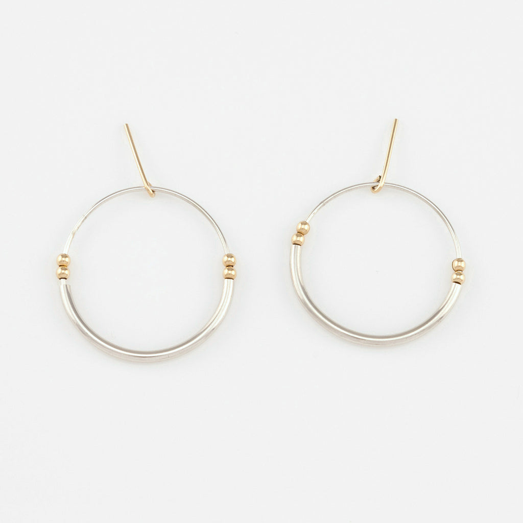 Beaded Circle Studs