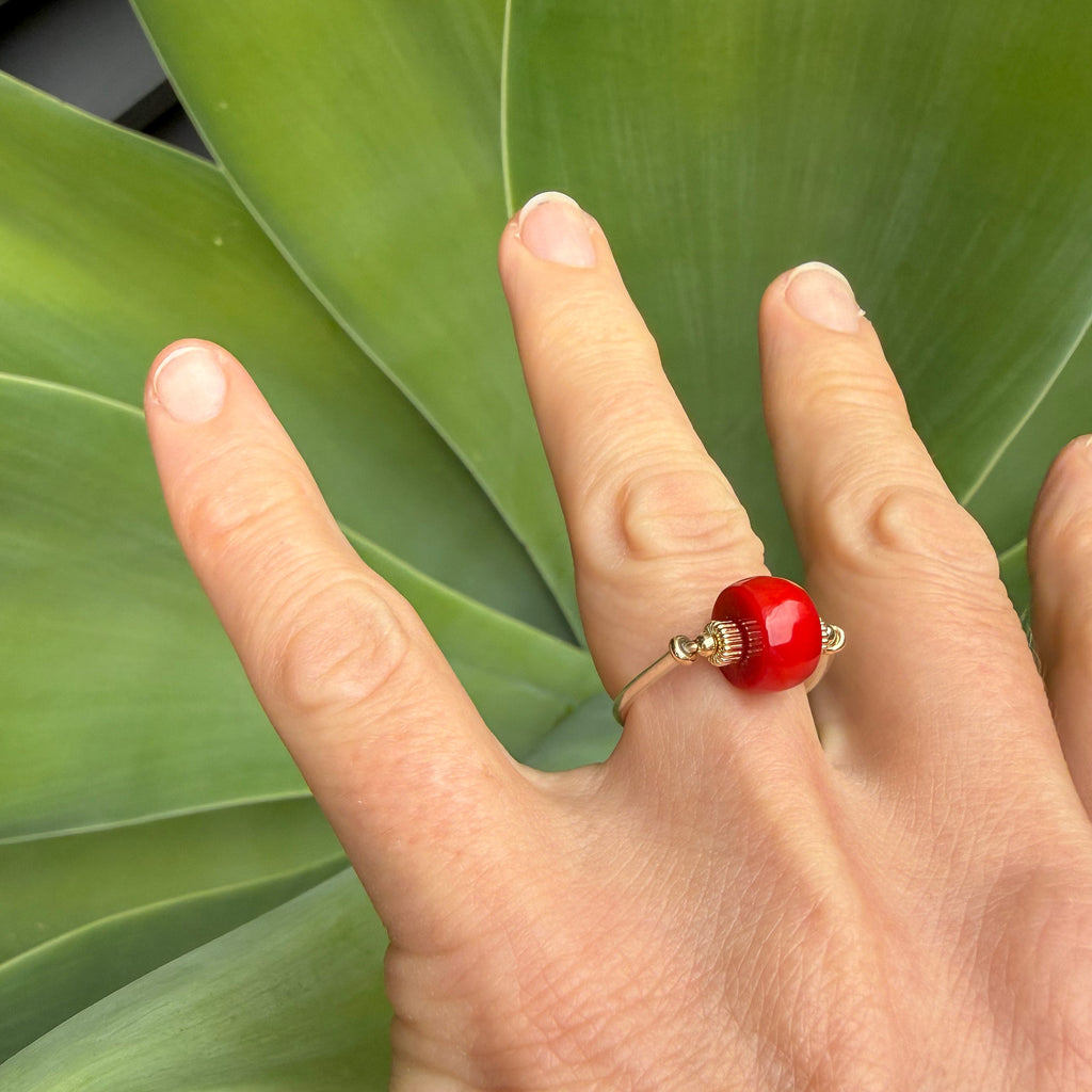 Red Coral Ring