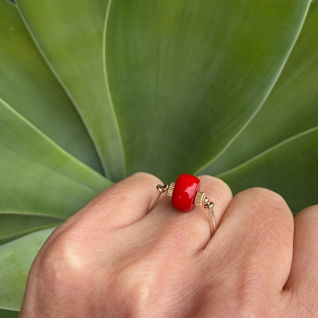 Red Coral Ring