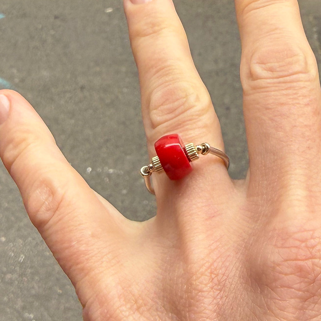 Red Coral Ring
