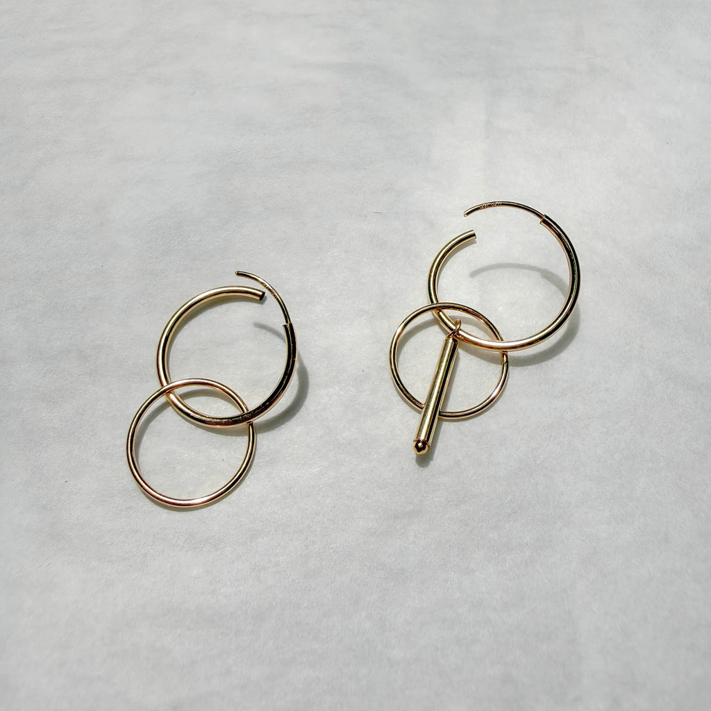 Jade Cluster Hoops