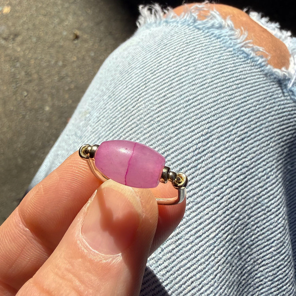PINK JADE RING