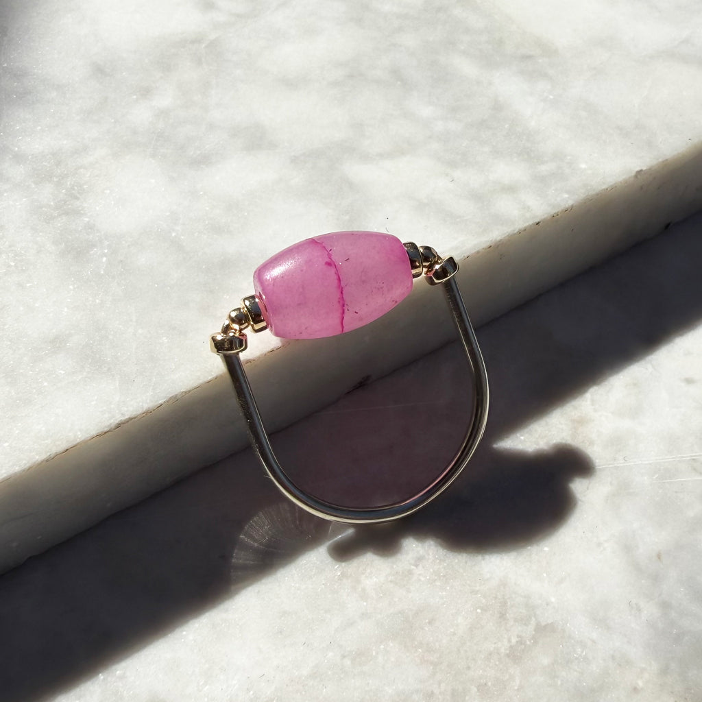 PINK JADE RING