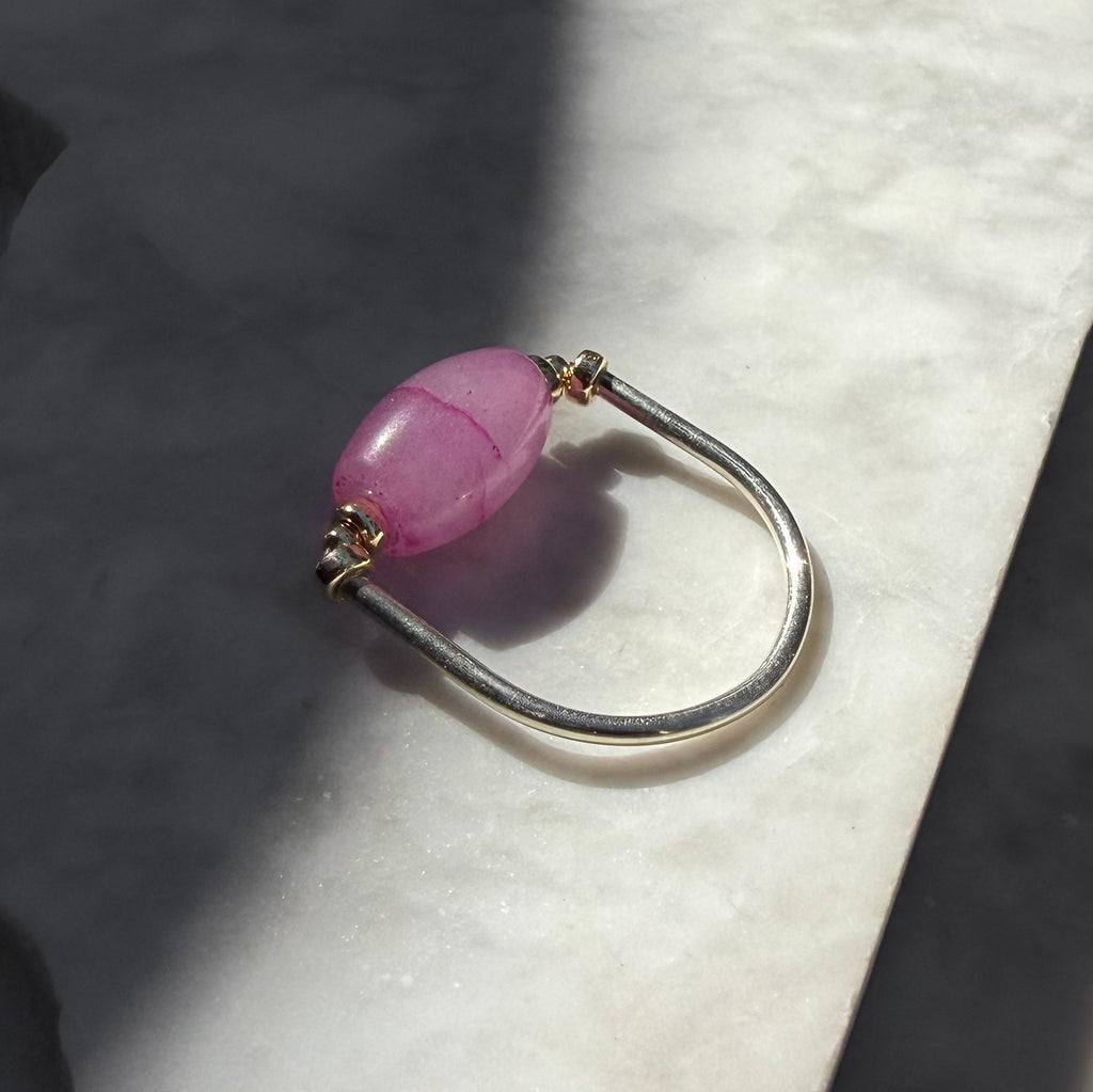 PINK JADE RING