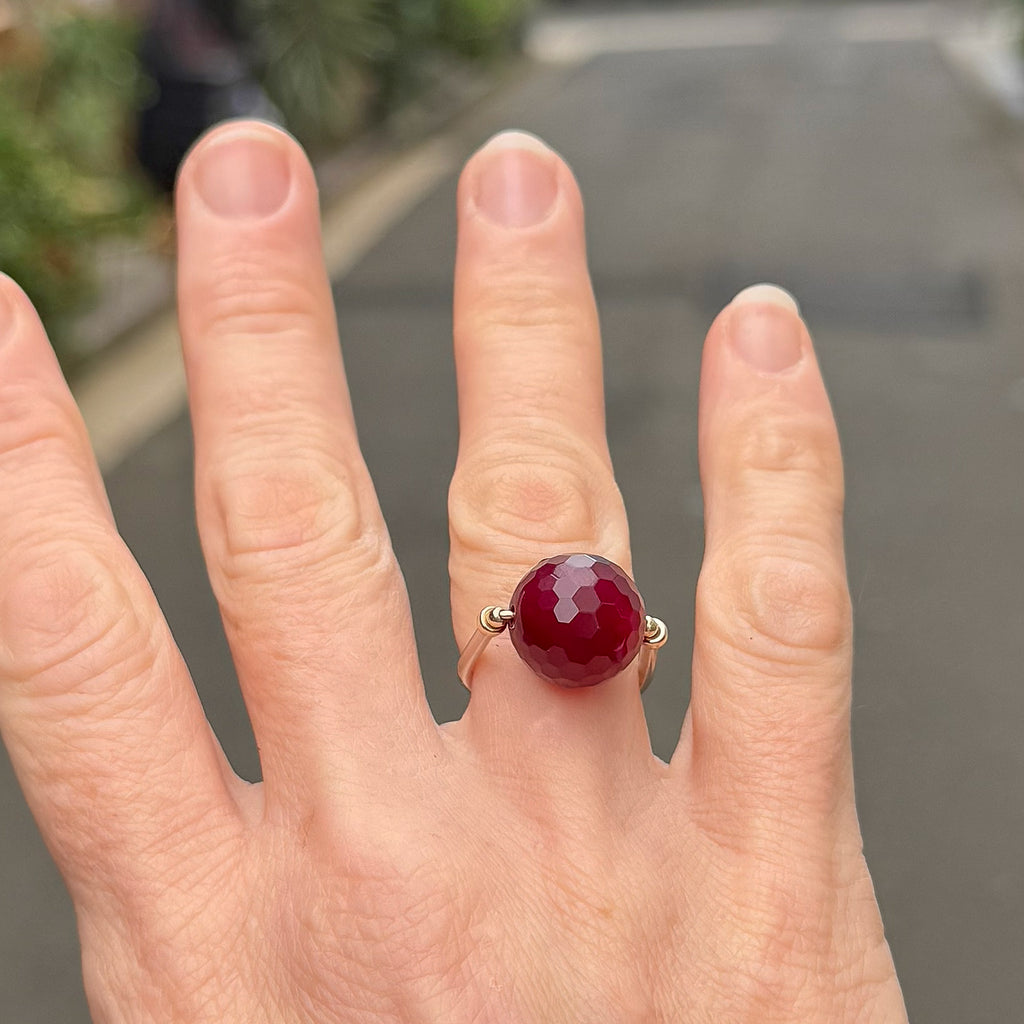 RUBY DISCO RING