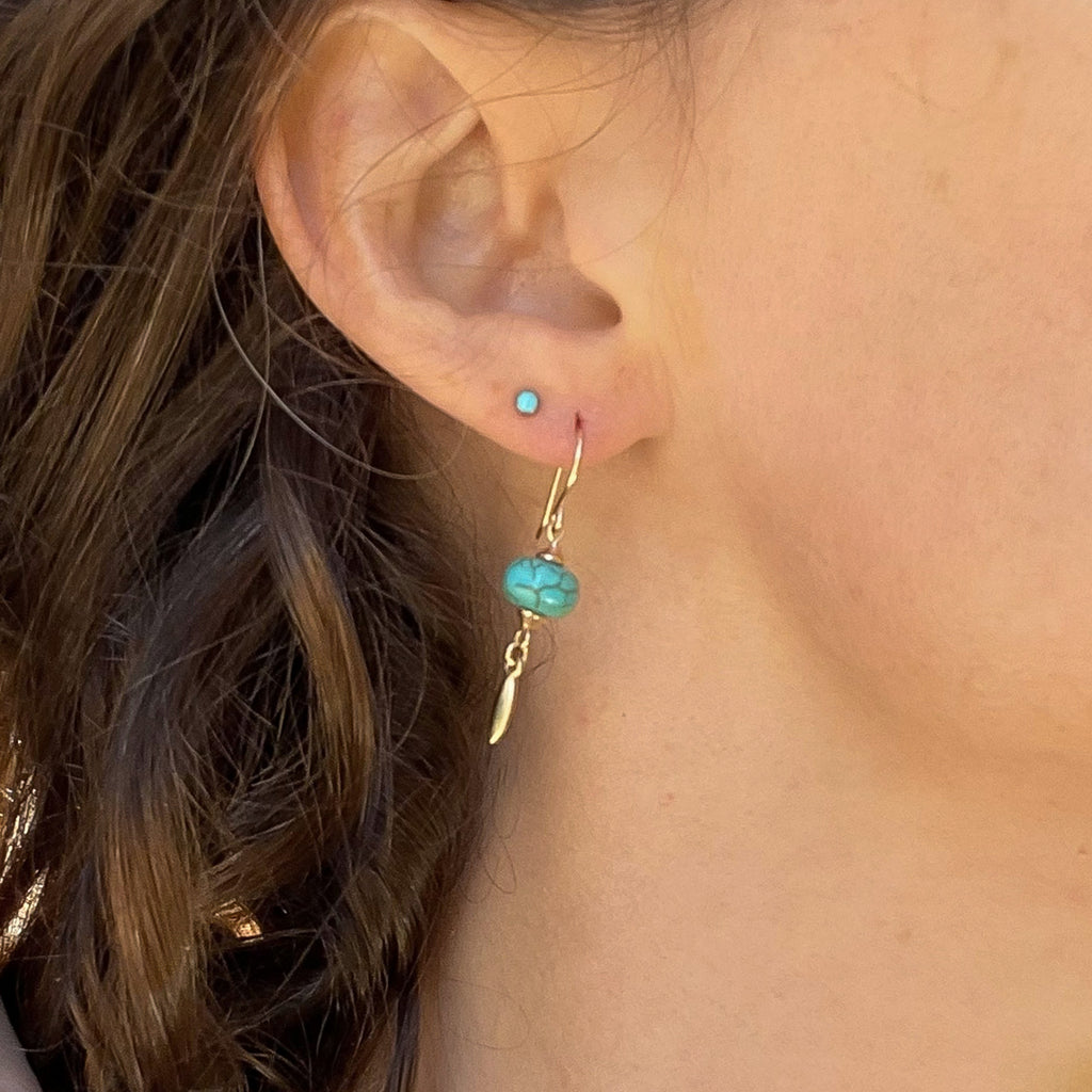 Turquoise Charm Drops