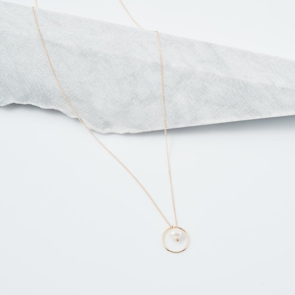 Pearl and Hoop Charm