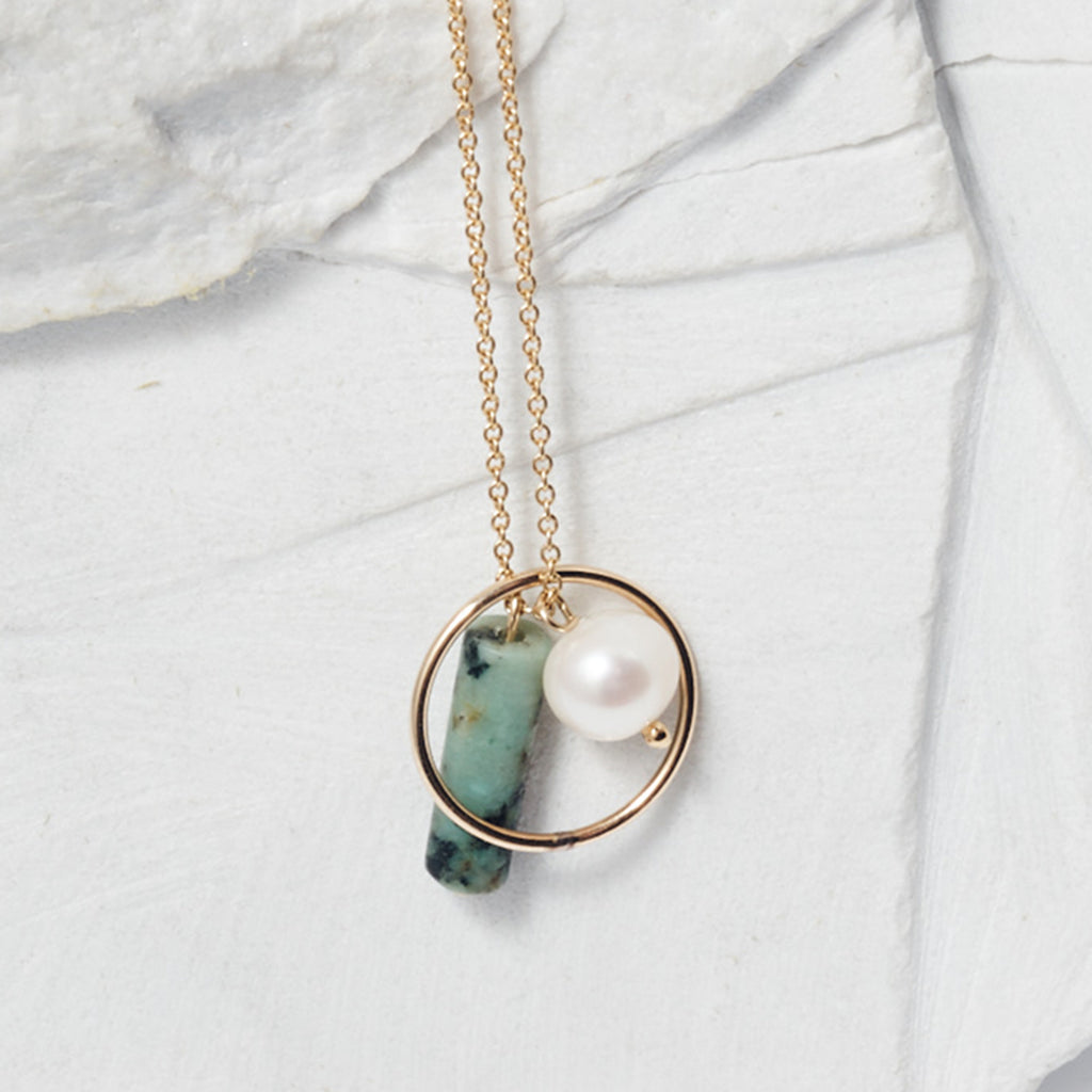 Jasper Cluster Necklace