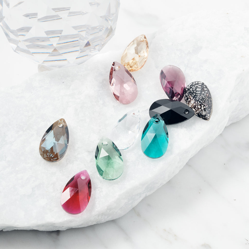 Crystal & Chain Drops (Lots of Colours)